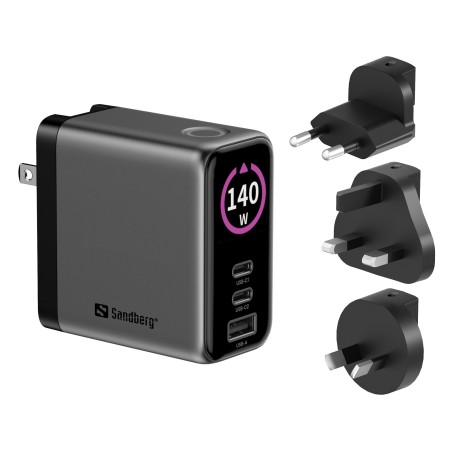 Sandberg Travel Charger PD140W Display – 441-72
